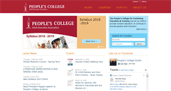 Desktop Screenshot of peoplescollege.ie