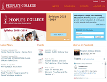 Tablet Screenshot of peoplescollege.ie